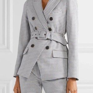 Veronica Beard Double Breasted Farley Houndstooth Blazer